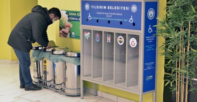 Yıldırım'da mavi kapaklar tekerlekli sandalyeye dönüşüyor
