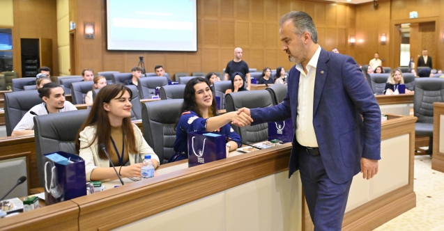 Başkan Aktaş stajyerlerle buluştu