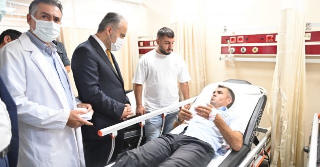 Başkan Aktaş’tan yaralılara ziyaret