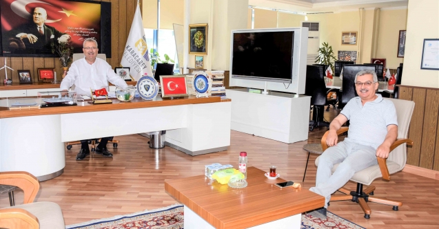Dingin'den Başkan Özkan'a 'veda' ziyareti