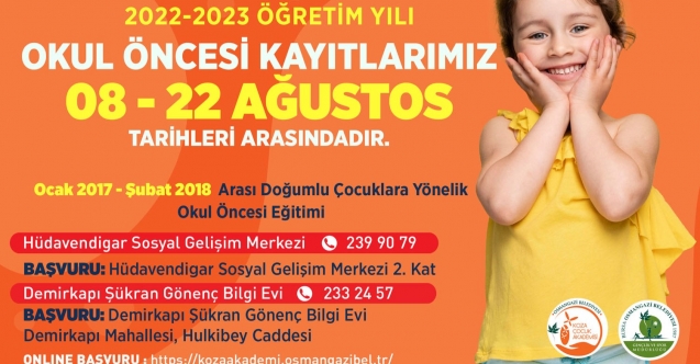 Koza Çocuk Akademi’de Kayıtlar Başladı