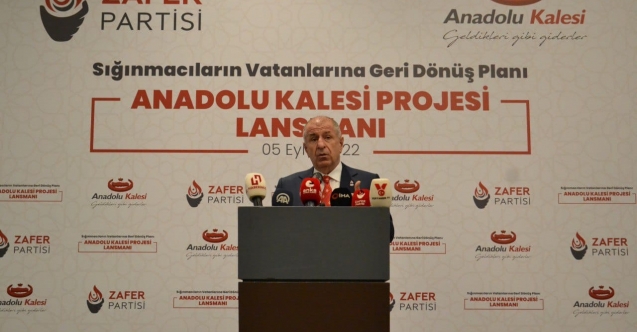 Ümit Özdağ : Zafer Partisi, Türkiye’nin sessiz bir istila ile işgal edilmesine direnmektedir