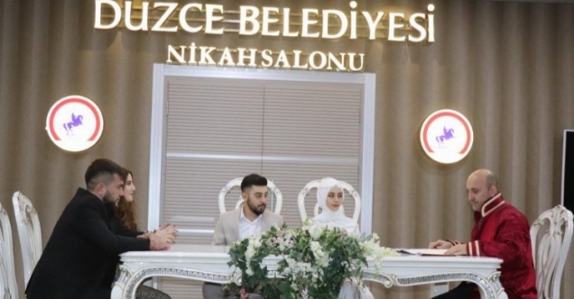Düzce'de nikah işlemlerinde yüzde 15 artış