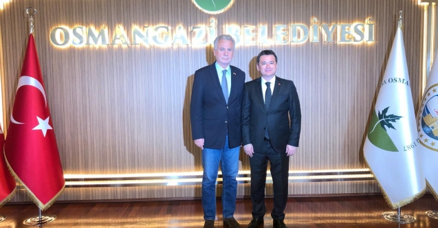 Berat Tunakan, Osmangazi Belediye Başkanı Erkan Aydın’ı Ziyaret Etti