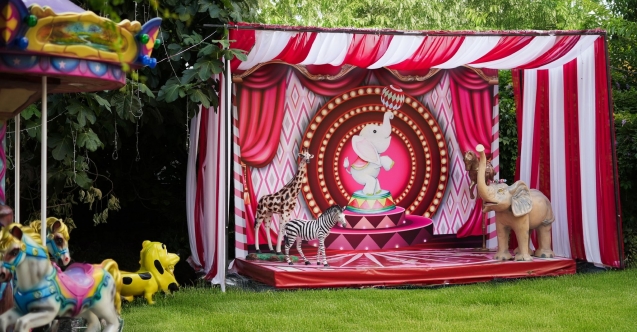 Kızı için lunapark kurdurdu