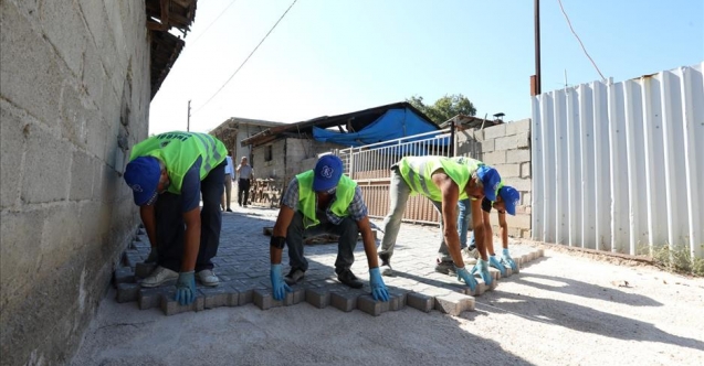 Hamamlı Mahallesinde sokaklar parke taşla kaplanıyor