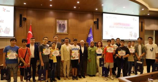 Robotik kodlamada sertifika heyecanı