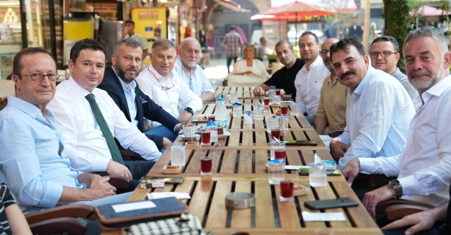 Başkan Aydın güne esnaf ziyareti ile başladı