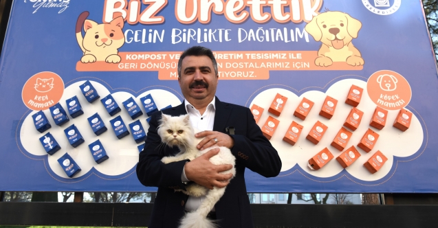 Yıldırım’da atık gıdalar mamaya dönüşüyor