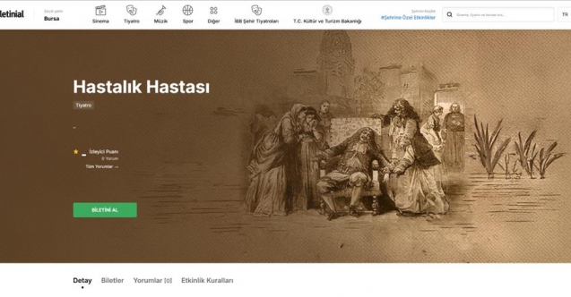 İnegöl Belediyesi kültür sanat etkinliklerinde online bilet dönemi