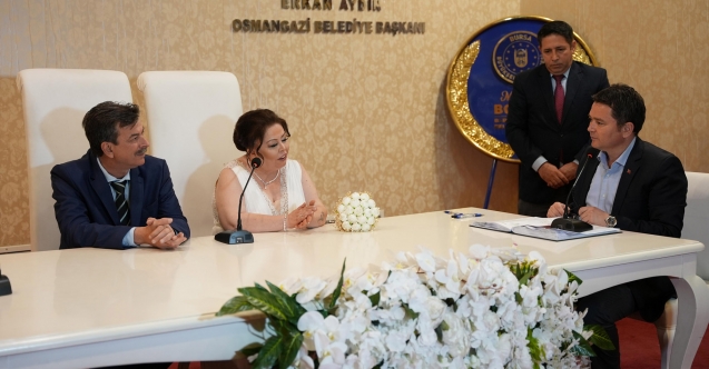 Osmangazi’de 1 yılda 6 bin 636 nikah kıyıldı