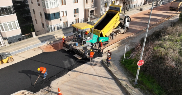 Tarihi projede asfalt çalışmaları hız kazandı