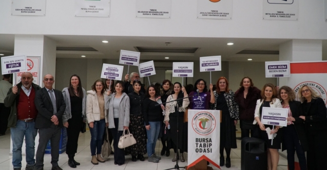 Bursa Tabip Odası'ndan 8 Mart basın açıklaması
