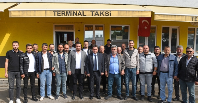 Başkan Aydın'dan taksicilere ekonomik destek sözü