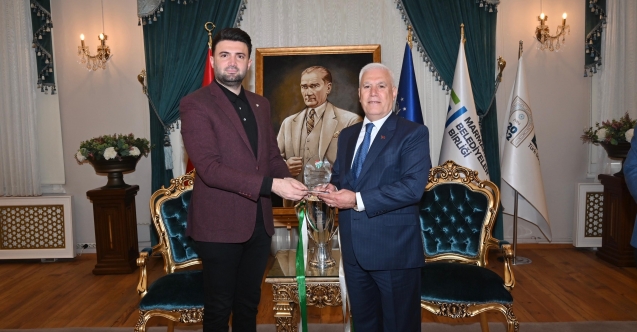 Bursaspor Başkanı Çelik Bozbey'i ziyaret etti