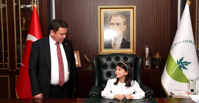 Osmangazi'de geleceğin başkanları koltuğa oturdu