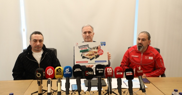 İnegöl Belediyesi ve Kızılay'dan Gazze'ye yardım eli