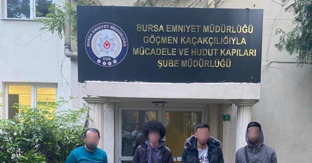 Bursa'da çok sayıda yabancı uyruklu yakalandı