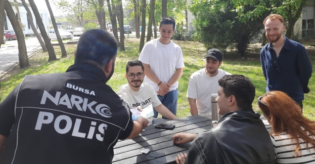 Bursa Emniyeti'nden uyuşturucu farkındalık çalışmaları devam ediyor