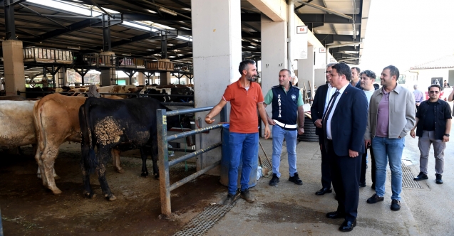 Başkan Aydın kurban pazarını ziyaret etti