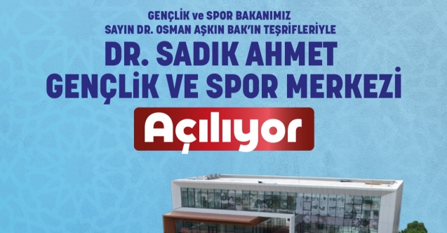 Bursa'nın Dev Gençlik ve Spor Merkezi Yarın Açılıyor: Bakan Bak Katılacak