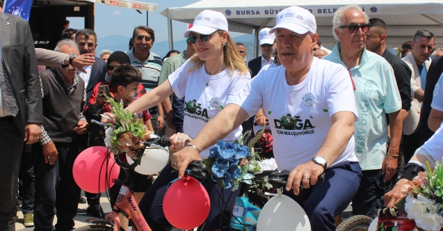 Mudanya'da Süslü Bisikletler Şenliği: Çevre için pedal çevirdiler