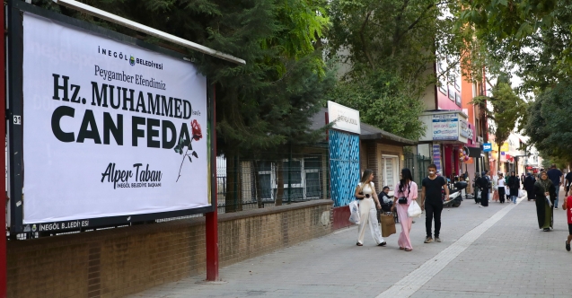 “Hz. Muhammed (sav)’e Can Feda” mesajı İnegöl’de gönüllerde buluştu