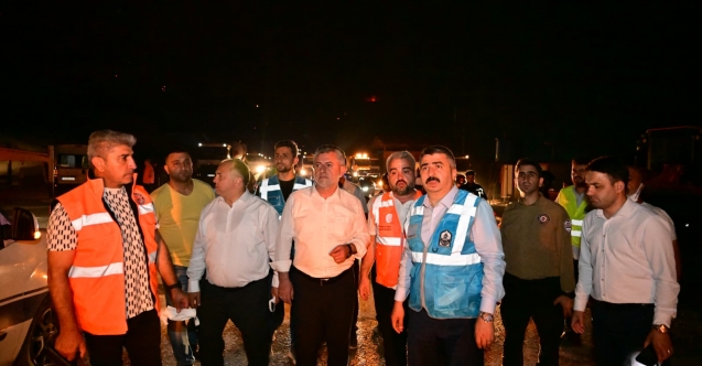 Yıldırım Belediyesi afet bölgesinde