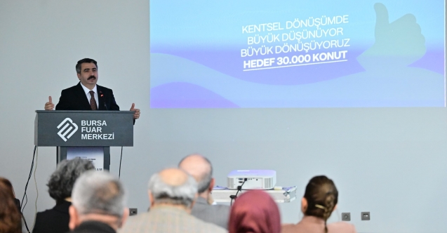 Yıldırım’da dönüşüm atağı: Hedef 30 bin konut