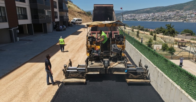 Gemlik'in yeni yerleşim alanlarında güvenli ulaşım için yoğun çalışma