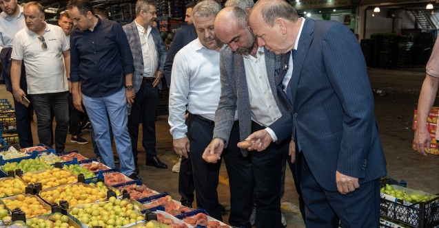 BTSO Başkan Adayı Özer Matlı'dan hal esnafına ziyaret