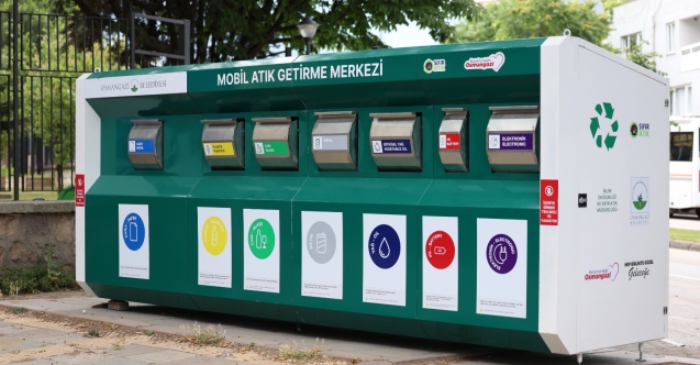 Mobil atık getirme merkezleri 14 noktaya ulaştı