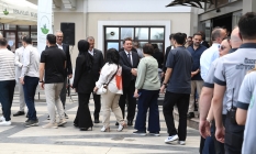 Başkan Aydın mesai arkadaşlarıyla bayramlaştı