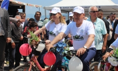 Mudanya#039;da Süslü Bisikletler Şenliği: Çevre için pedal çevirdiler