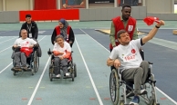 Özel gereksinimli bireyler atletizm yarışında buluştu