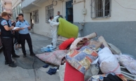 Yıldırım'da çöp evden 5 ton atık çıkarıldı