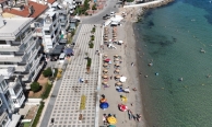 Mudanya'da yeni plaj hizmete açıldı