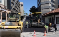 Çekirge’de asfalt yenileme çalışması tamamlandı