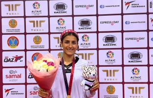 Milli Tekvandocu Hatice Kübra İlgün Kazakistan'da fırtına estirdi