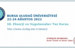 18. Ekserji ve Uygulamaları Yaz Kursu başlıyor