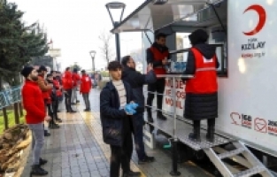 Kızılay'dan mobil mutfak hizmeti