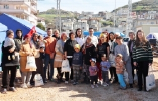 Uludağ elektrik Hatay'da kadınları unutmadı