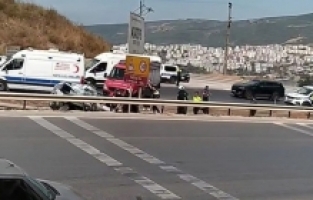 Bursa'da kontrolden çıkan otomobil hurdaya döndü