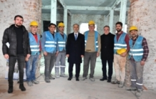 Tarihi yapıda hummalı çalışma