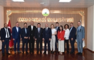 Başkan Aydın, Almanya Hessen eyaleti Bakanı Pentz’i ağırladı