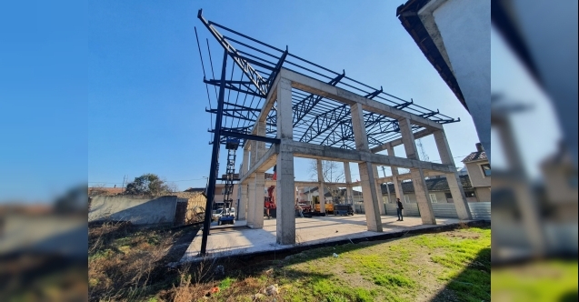 Çukurca İzvat Camiine Çelik Çatı