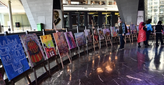 Türk dünyasından ressamlar Osmangazide buluştu