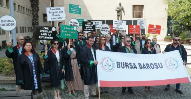 Bursa Barosundan Ücret Eylemi!