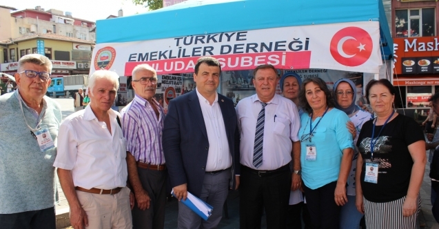 TÜED BAŞKANI KENAN PARS VE CHP BURSA MİLLETVEKİLİ HASAN ÖZTÜRK EMEKLİLER İÇİN BİR ARADAYDI