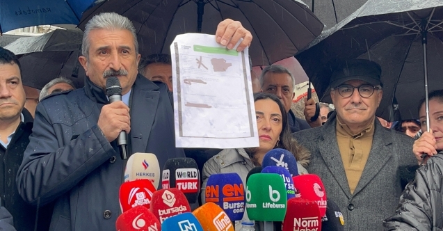 CHP Bursa#039;dan BUSKİ önünde eylem